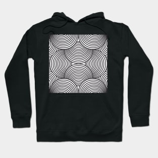Abstract Black And White Hoodie